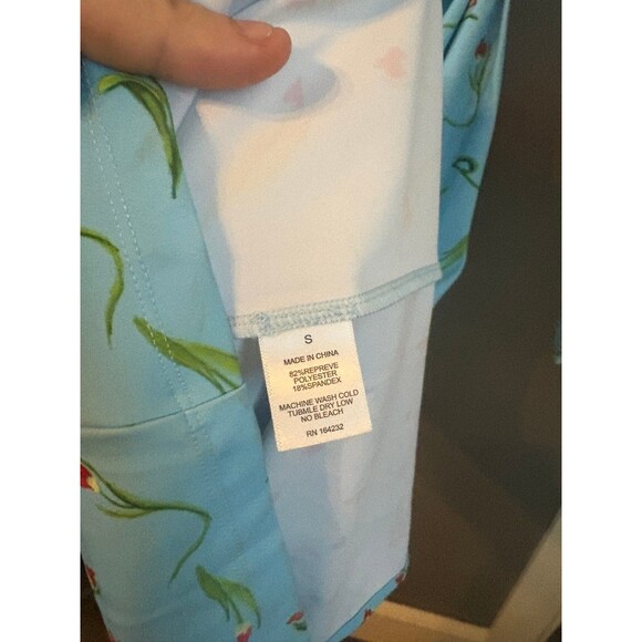 Jonathan Cohen size small S Blue dancing tulip side twist dress - Picture 6 of 8